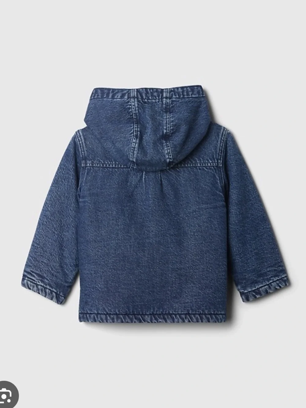 GAP Kids Paddington Bear Denim Toggle Hooded Jacket - Navy Blue
